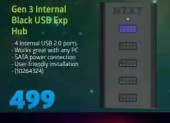 Incredible Connection Gen 3 Internal Black USB Exp Hub offer