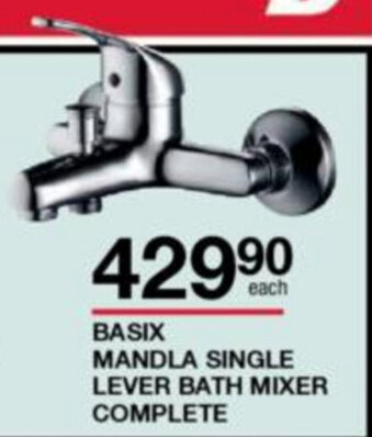 Basix Mandla Single Lever Bath Mixer Complete