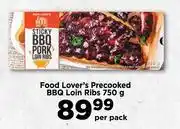 Food Lover's Market Food Lover's Precooked BBQ Loin Ribs-750g Per Pack offer