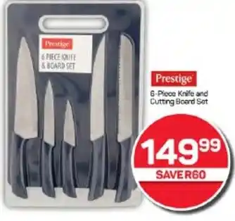 Prestige 6-Piece Knife and Cutting Board Set