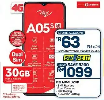 Pick n Pay Hypermarket Itel A05S 32GB offer