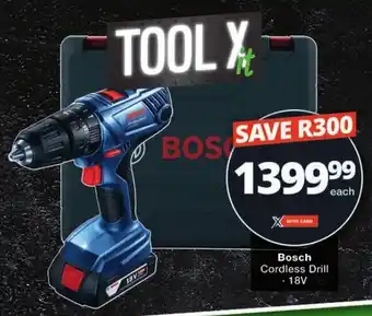 Checkers Bosch Cordless Drill 18V offer