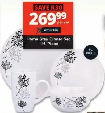 Checkers Home Stay Dinner Set offer