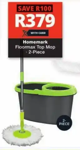 Checkers Homemark Floormax Top Mop 2-Piece offer