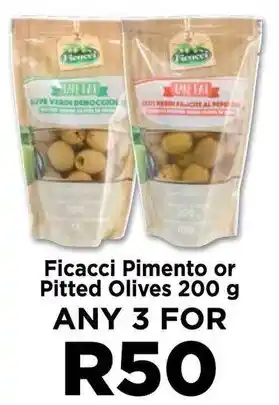 Food Lover's Market Ficacci Pimento or Pitted Olives 200 g offer