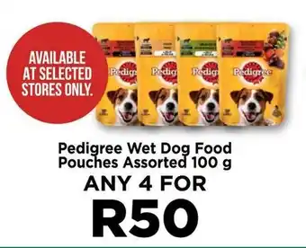 Food Lover's Market Pedigree Wet Dog Food Pouches Assorted 100 g offer