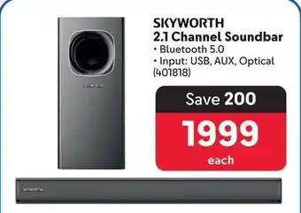 Makro SKYWORTH 2.1 Channel Soundbar offer