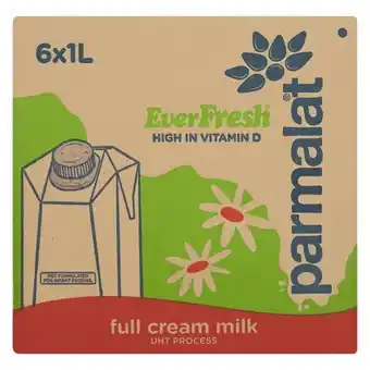 Pick n Pay Liquor Parmalat Everfresh Full Cream Long Life Milk 6 x 1L offer
