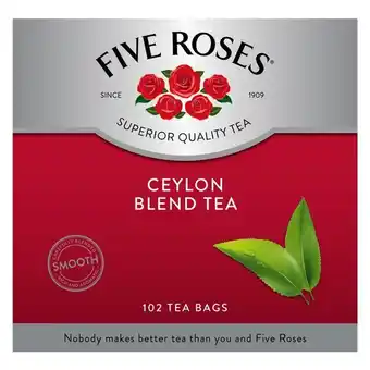 Pick n Pay Liquor Five Roses Tagless Tea Bags 100 Pack offer