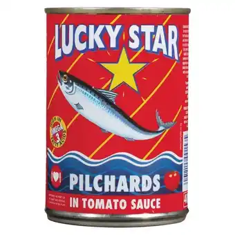 Pick n Pay Liquor Lucky Star Pilchards in Tomato Sauce 400g offer