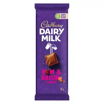 Pick n Pay Liquor Cadbury Slab Rum & Raisin 80g offer