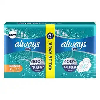 Pick n Pay Liquor Always Ultra Sanitary Pads Regular 18 Pack offer