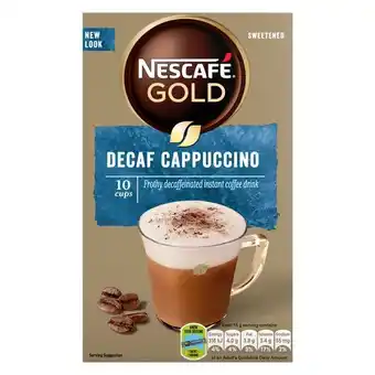 Nescafe Gold Cappuccino Decaf 10 Sachets