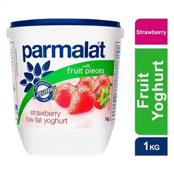 Pick n Pay Liquor Parmalat Medium Fat Strawberry Yoghurt 1kg offer