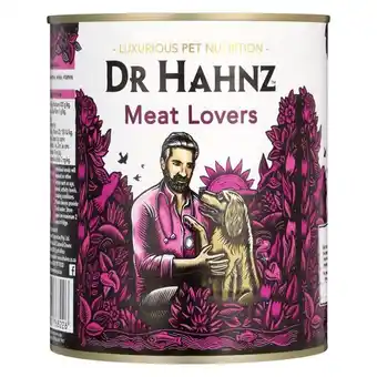 Dr Hahnz Dog Wet Range Meat Lover 830g