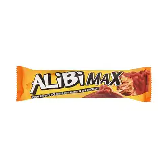 Pick n Pay Liquor Alibi Max Rice Crisps & Caramel Choc Bar 49g offer