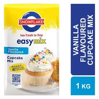 Pick n Pay Liquor Snowflake Easy Mix Vanilla Flavoured Cupcake Mix 1kg offer