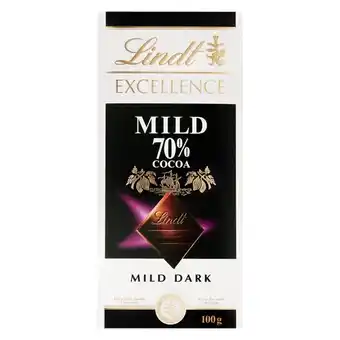 Pick n Pay Liquor Lindt Excellence Mild 70% Cocoa 100g offer