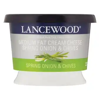 Pick n Pay Liquor Lancewood Medium Fat Spring Onion & Chives Cream Cheese 230g offer