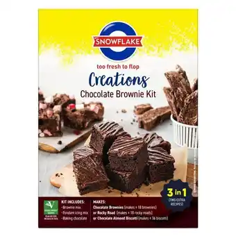 Pick n Pay Liquor Snowflake Creations Chocolate Brownie Kit 615g offer