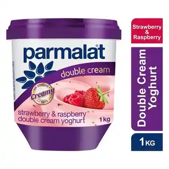 Pick n Pay Liquor Parmalat Double Cream Strawberry & Raspberry Yoghurt 1kg offer