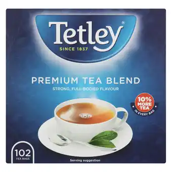 Tetley Black Tea Bags 102 Pack