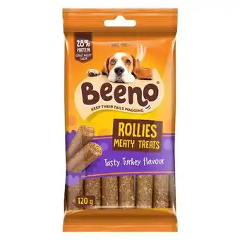 Pick n Pay Liquor Beeno Rollies Tasty Turkey Flavour Meaty Dog Treats 120g offer