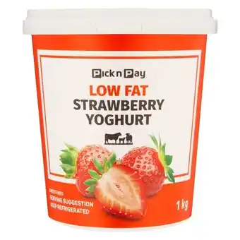 Pick n Pay Liquor PnP Low Fat Strawberry Yoghurt 1kg offer