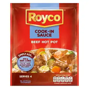 Pick n Pay Liquor Royco Cook In Sauce Dry Beef Hot Pot 48g offer