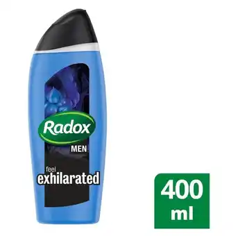 Pick n Pay Liquor Radox Men Feel Exhilarated Guarana & Rock Crystal Body Wash 400ml offer