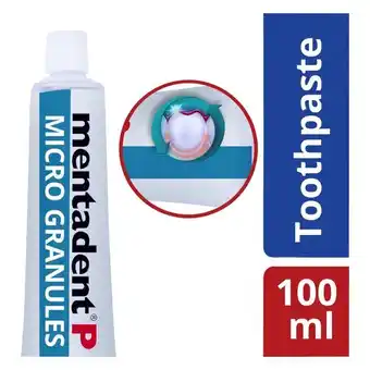 Pick n Pay Liquor Mentadent P Micro Granules Fluoride Toothpaste 100ml offer