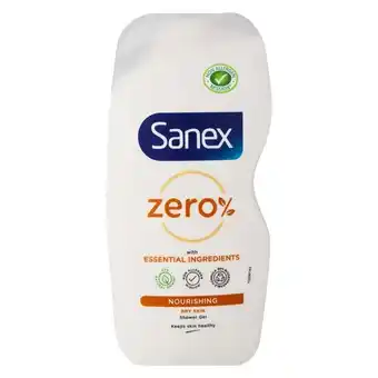 Pick n Pay Liquor Sanex Zero% Sensitive Dry Skin Shower Gel - Body Wash 500ml offer