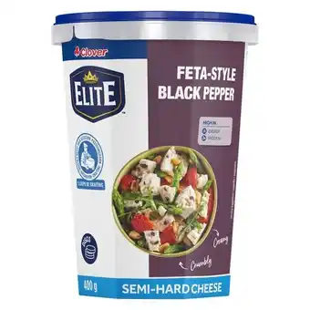 Pick n Pay Liquor Clover Traditional Feta Cheese with Black Pepper 400g offer