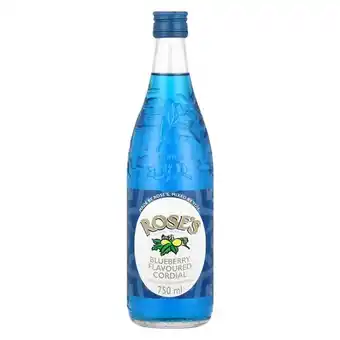 Pick n Pay Liquor Rose's Cordial Blueberry 750ml offer