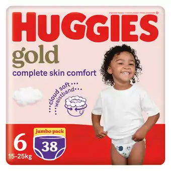 Huggies Gold Pants Size 6 Jumbo Pack 15-25kg 38 Nappies