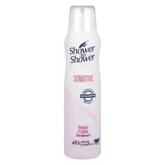 Pick n Pay Liquor Shower To Shower Sensitive Antiperspirant Body Spray 150ml offer