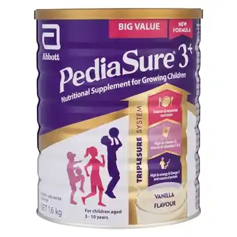 Pick n Pay Liquor Pediasure Nutri Powder Vanilla 3 + 1. 6kg offer