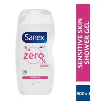 Pick n Pay Liquor Sanex Zero% Sensitive Shower Gel - Body Wash 500ml offer