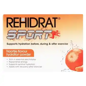 Pick n Pay Liquor Rehidrat Sport Naartjie Oral Electrolyte Mixture Sachet 6 x 14g offer