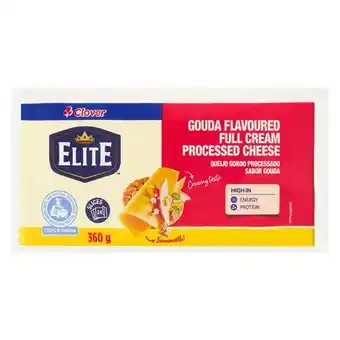 Pick n Pay Liquor Clover Elite Gouda Full Cream Processed Cheese Slices 360g offer