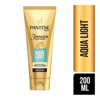 Pick n Pay Liquor Pantene 3min Miracle Hair Conditioner Aqua light 200ml offer