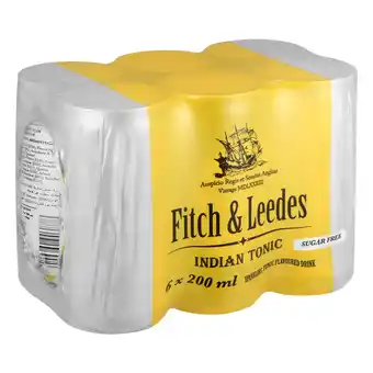 Pick n Pay Liquor Fitch & Leedes Indian Tonic Lite Can 200ml x 6 offer