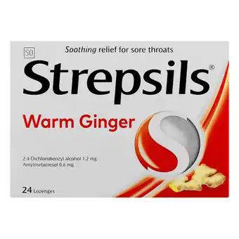 Pick n Pay Liquor Strepsils Lozenges Warm Ginger 24 Pack offer