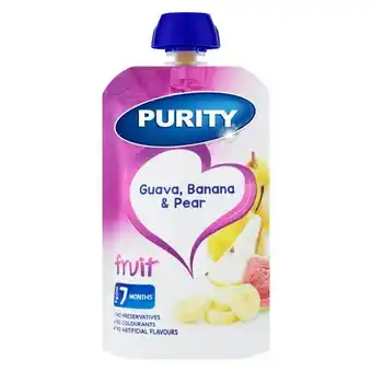 Pick n Pay Liquor Purity Pouch Pear, Banana & Guava 110ml from 6 Months offer