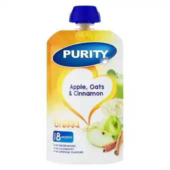 Pick n Pay Liquor Purity Pouch Apple & Oats with Cinnamon 110ml from 6 Months offer