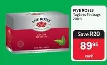 Makro Five roses - tagless teabags offer