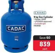 Makro Cadac - 9 kg gas cylinder offer