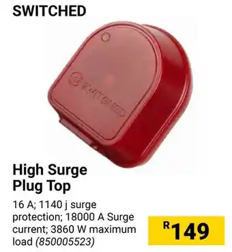 Builders Warehouse SWITCHED High Surge Plug Top offer