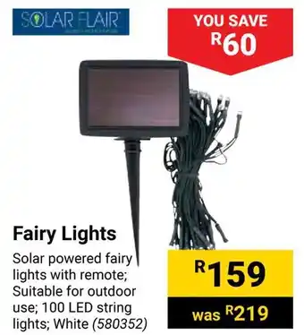 Builders Warehouse SOLAR FLAIR Fairy Lights offer