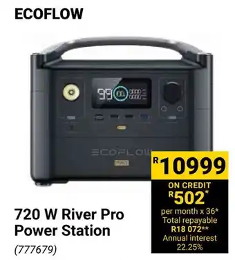 Builders Warehouse ECOFLOW 720 W River Pro Power Station offer